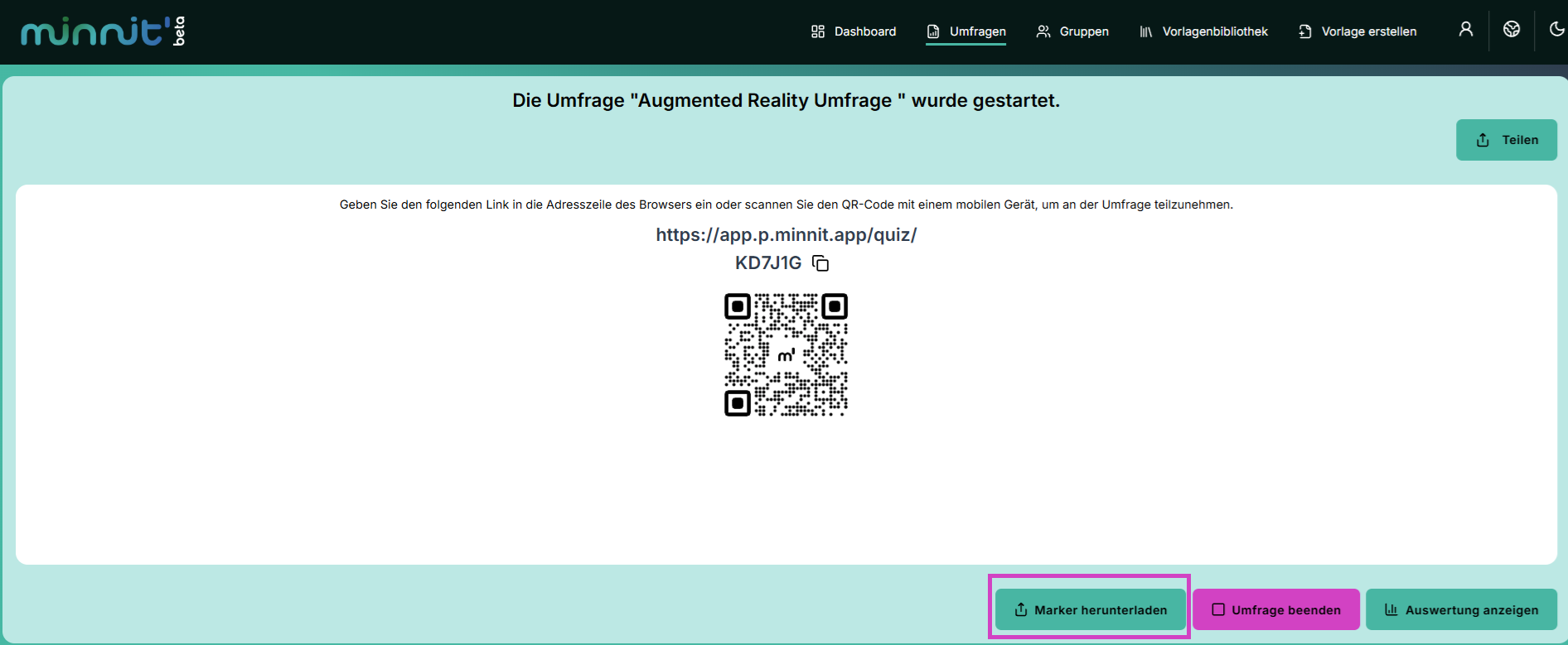 AR Umfragedetails